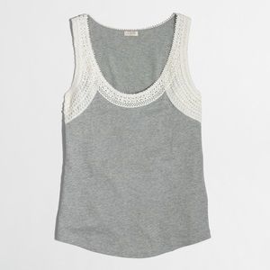 J.Crew Lace Trim Tank Top